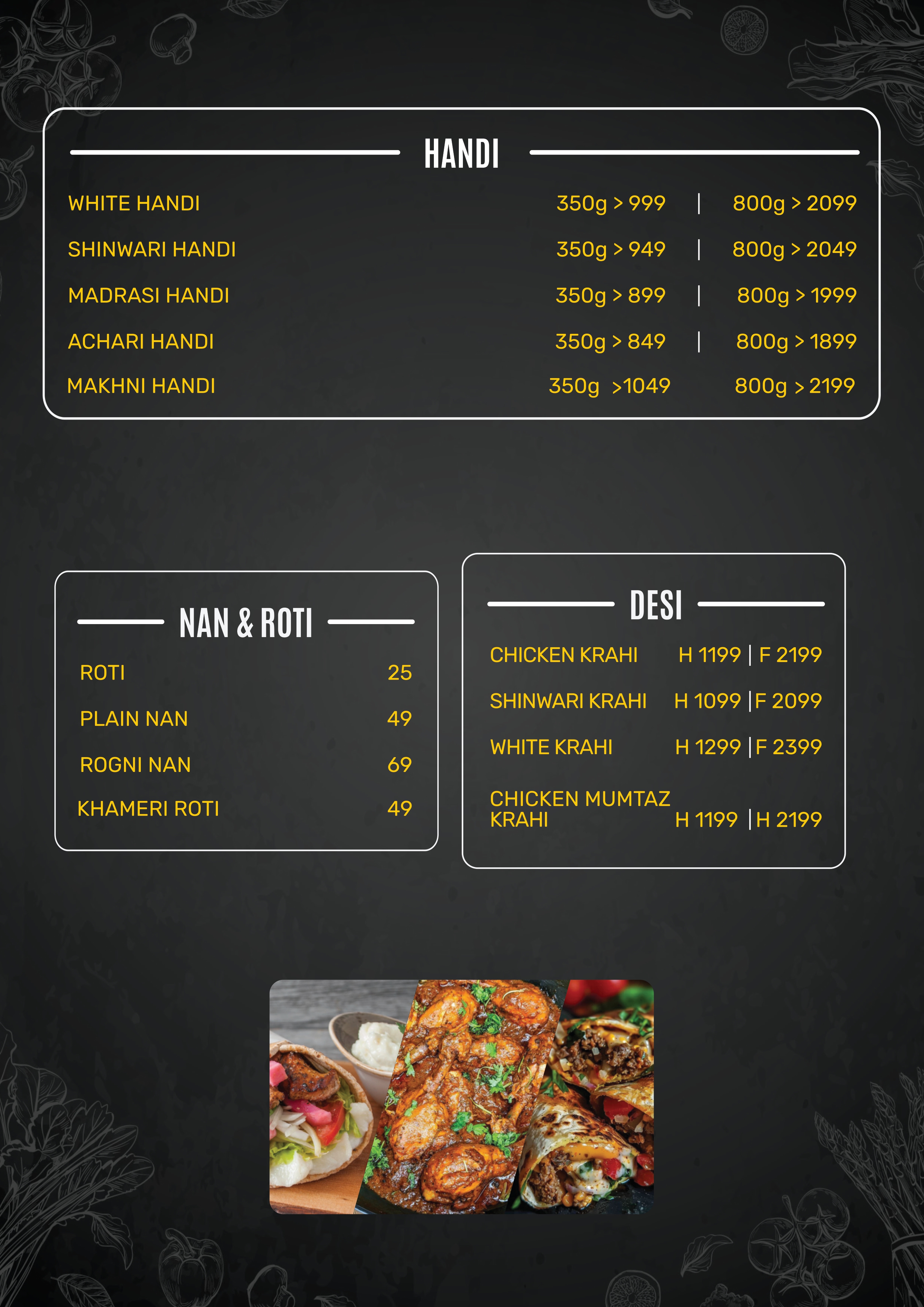 Menu Specialties